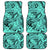 Polynesia Car Mats Tribal Polynesian Spirit With Teal Pacific Flowers LT9 - Wonder Print Shop