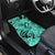 Polynesia Car Mats Tribal Polynesian Spirit With Teal Pacific Flowers LT9 - Wonder Print Shop