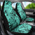Polynesia Car Seat Cover Tribal Polynesian Spirit With Teal Pacific Flowers LT9 - Wonder Print Shop