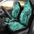 Polynesia Car Seat Cover Tribal Polynesian Spirit With Teal Pacific Flowers LT9 - Wonder Print Shop