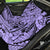 Polynesia Back Car Seat Cover Tribal Polynesian Spirit With Violet Pacific Flowers LT9 - Wonder Print Shop