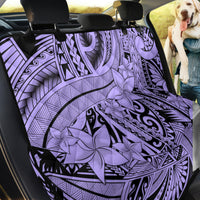 Polynesia Back Car Seat Cover Tribal Polynesian Spirit With Violet Pacific Flowers LT9 - Wonder Print Shop