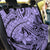 Polynesia Back Car Seat Cover Tribal Polynesian Spirit With Violet Pacific Flowers LT9 - Wonder Print Shop