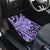 Polynesia Car Mats Tribal Polynesian Spirit With Violet Pacific Flowers LT9 - Wonder Print Shop