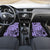 Polynesia Car Mats Tribal Polynesian Spirit With Violet Pacific Flowers LT9 - Wonder Print Shop