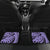 Polynesia Car Mats Tribal Polynesian Spirit With Violet Pacific Flowers LT9 - Wonder Print Shop