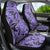 Polynesia Car Seat Cover Tribal Polynesian Spirit With Violet Pacific Flowers LT9 - Wonder Print Shop