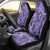Polynesia Car Seat Cover Tribal Polynesian Spirit With Violet Pacific Flowers LT9 - Wonder Print Shop
