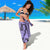 Polynesia Sarong Tribal Polynesian Spirit With Violet Pacific Flowers - Wonder Print Shop