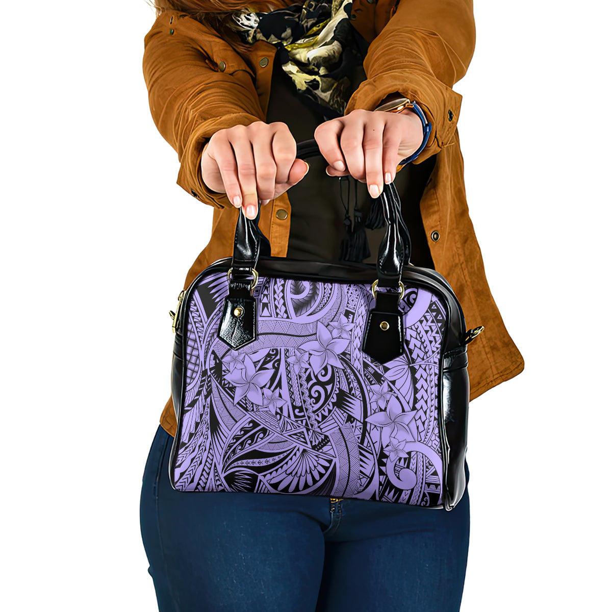polynesia-shoulder-handbag-tribal-polynesian-spirit-with-violet-pacific-flowers