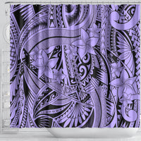 polynesia-shower-curtain-tribal-polynesian-spirit-with-violet-pacific-flowers