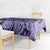 Polynesia Tablecloth Tribal Polynesian Spirit With Violet Pacific Flowers - Wonder Print Shop