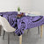 Polynesia Tablecloth Tribal Polynesian Spirit With Violet Pacific Flowers - Wonder Print Shop