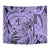 Polynesia Tapestry Tribal Polynesian Spirit With Violet Pacific Flowers - Wonder Print Shop