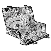 Polynesia Back Car Seat Cover Tribal Polynesian Spirit With White Pacific Flowers LT9 - Wonder Print Shop
