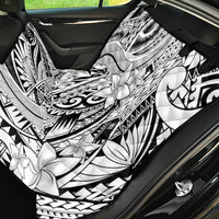 Polynesia Back Car Seat Cover Tribal Polynesian Spirit With White Pacific Flowers LT9 - Wonder Print Shop