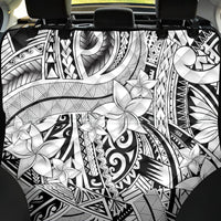 Polynesia Back Car Seat Cover Tribal Polynesian Spirit With White Pacific Flowers LT9 - Wonder Print Shop