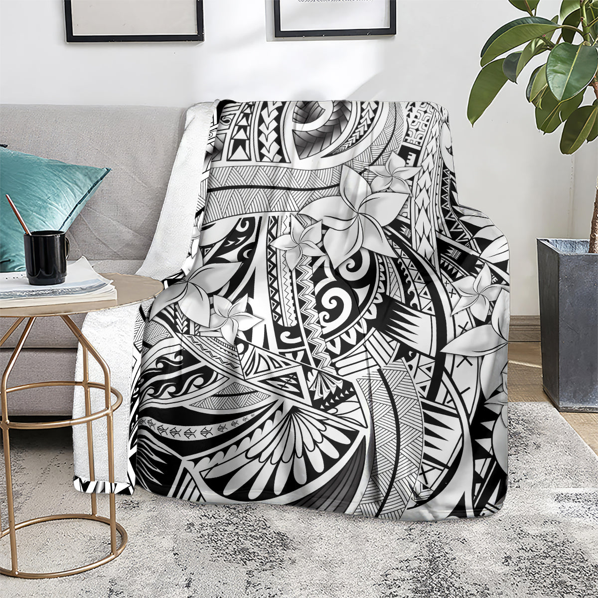 polynesia-blanket-tribal-polynesian-spirit-with-white-pacific-flowers