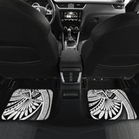 Polynesia Car Mats Tribal Polynesian Spirit With White Pacific Flowers LT9 - Wonder Print Shop