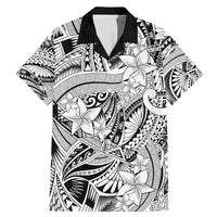 Polynesia Family Matching Mermaid Dress and Hawaiian Shirt Tribal Polynesian Spirit With White Pacific Flowers LT9 - Wonder Print Shop
