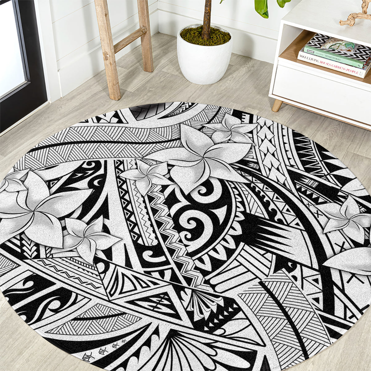 polynesia-round-carpet-tribal-polynesian-spirit-with-white-pacific-flowers