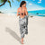 Polynesia Sarong Tribal Polynesian Spirit With White Pacific Flowers - Wonder Print Shop