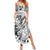 Polynesia Summer Maxi Dress Tribal Polynesian Spirit With White Pacific Flowers - Wonder Print Shop
