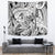 Polynesia Tapestry Tribal Polynesian Spirit With White Pacific Flowers - Wonder Print Shop