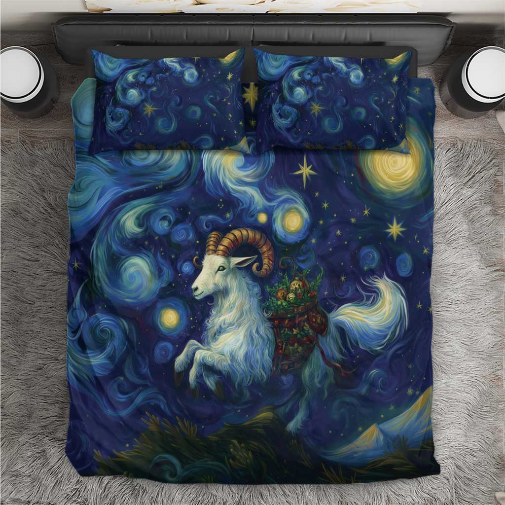 Yule Goat Starry Night Bedding Set LT9 - Wonder Print Shop