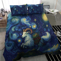 Yule Goat Starry Night Bedding Set LT9 - Wonder Print Shop