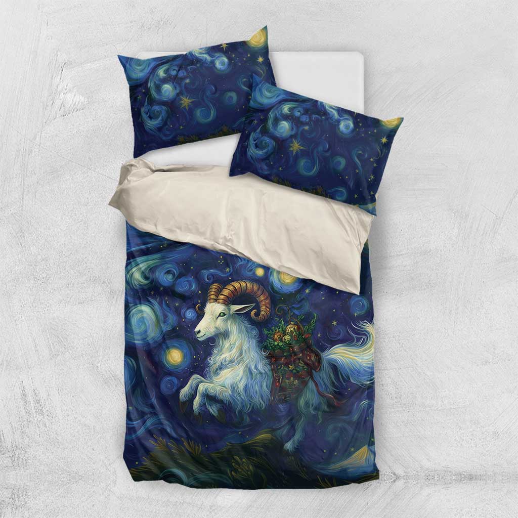 Yule Goat Starry Night Bedding Set LT9 - Wonder Print Shop