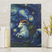 Yule Goat Starry Night Canvas Wall Art LT9 - Wonder Print Shop