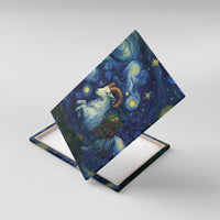 Yule Goat Starry Night Canvas Wall Art LT9 - Wonder Print Shop