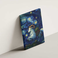 Yule Goat Starry Night Canvas Wall Art LT9 - Wonder Print Shop