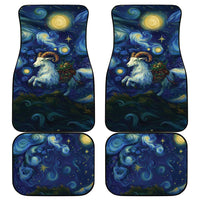 Yule Goat Starry Night Car Mats LT9 - Wonder Print Shop