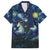 Yule Goat Starry Night Family Matching Summer Maxi Dress and Hawaiian Shirt - Wonder Print Shop