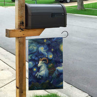 Yule Goat Starry Night Garden Flag - Wonder Print Shop