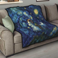 Yule Goat Starry Night Quilt - Wonder Print Shop