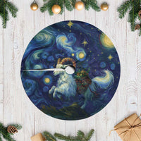Yule Goat Starry Night Tree Skirt - Wonder Print Shop