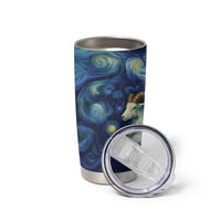 Yule Goat Starry Night Tumbler Cup - Wonder Print Shop