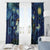 Yule Goat Starry Night Window Curtain - Wonder Print Shop
