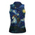 Yule Goat Starry Night Women Sleeveless Polo Shirt - Wonder Print Shop