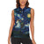 Yule Goat Starry Night Women Sleeveless Polo Shirt - Wonder Print Shop