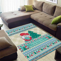 Gnome Bagpies Musical Area Rug Nollaig Chridheil Scotland Christmas Pattern LT9 - Wonder Print Shop