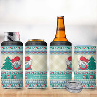 Gnome Bagpies Musical 4 in 1 Can Cooler Tumbler Nollaig Chridheil Scotland Christmas Pattern LT9 - Wonder Print Shop