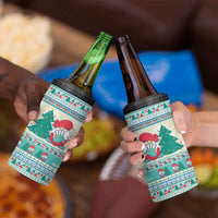 Gnome Bagpies Musical 4 in 1 Can Cooler Tumbler Nollaig Chridheil Scotland Christmas Pattern LT9 - Wonder Print Shop