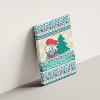 Gnome Bagpies Musical Canvas Wall Art Nollaig Chridheil Scotland Christmas Pattern LT9 - Wonder Print Shop