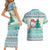 Gnome Bagpies Musical Couples Matching Short Sleeve Bodycon Dress and Hawaiian Shirt Nollaig Chridheil Scotland Christmas Pattern LT9 - Wonder Print Shop