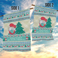Gnome Bagpies Musical Garden Flag Nollaig Chridheil Scotland Christmas Pattern - Wonder Print Shop