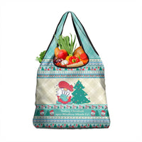 Gnome Bagpies Musical Grocery Bag Nollaig Chridheil Scotland Christmas Pattern